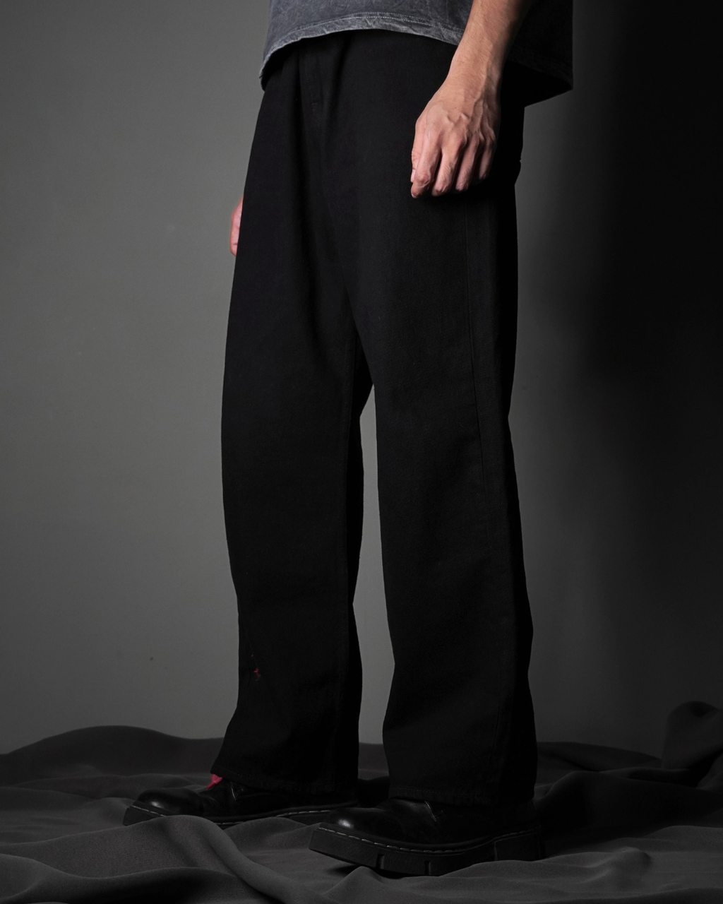 Tigerback black denim