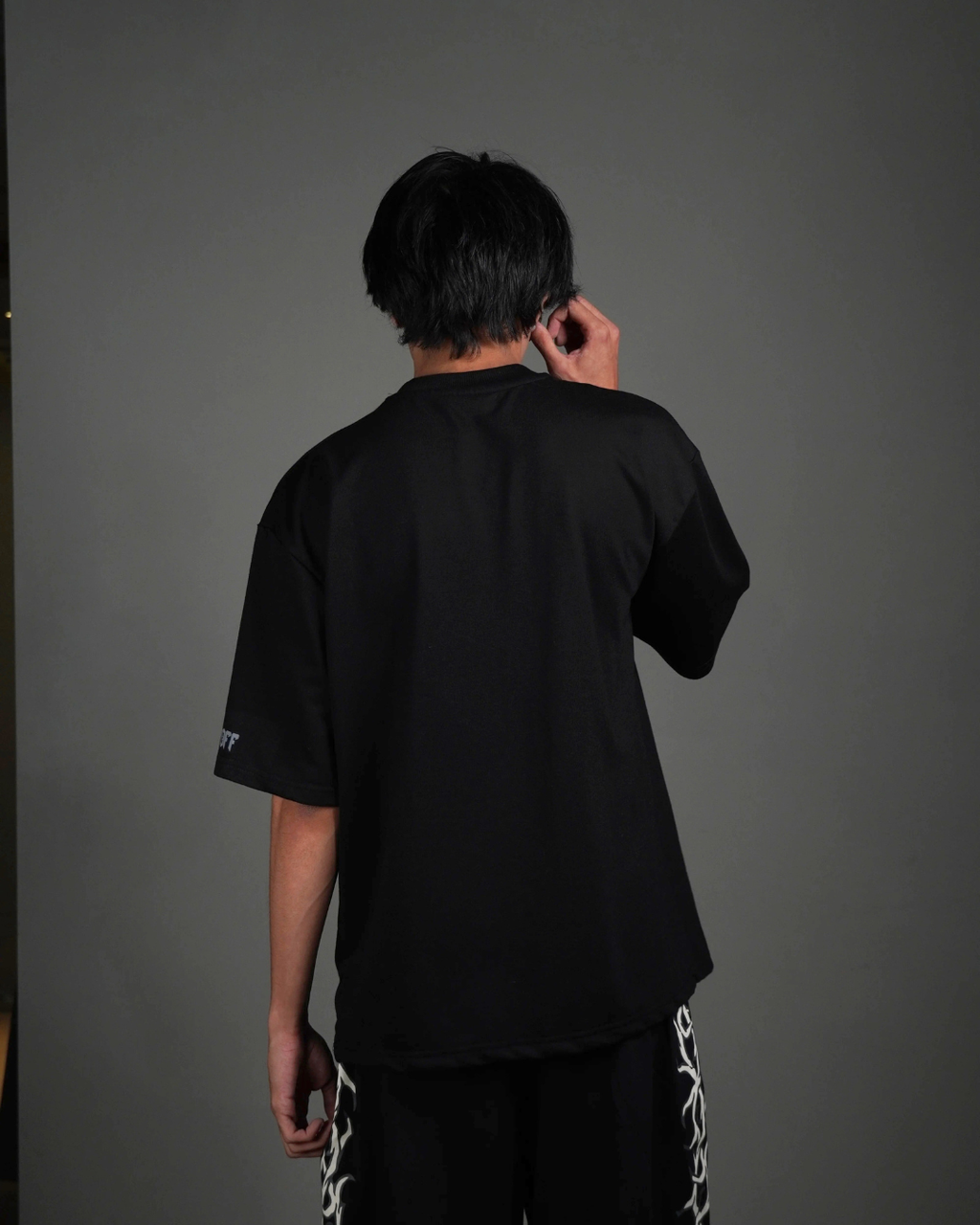 Jet black tee