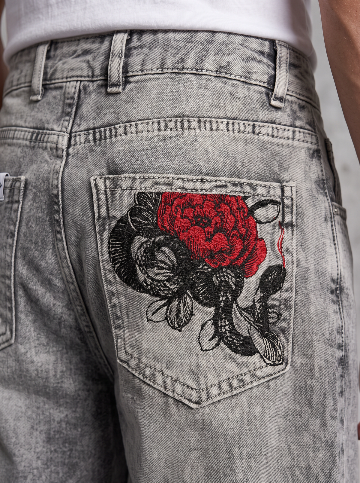 Serpent grey denim