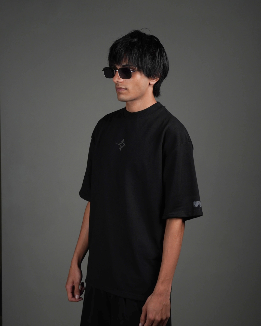 Jet black tee