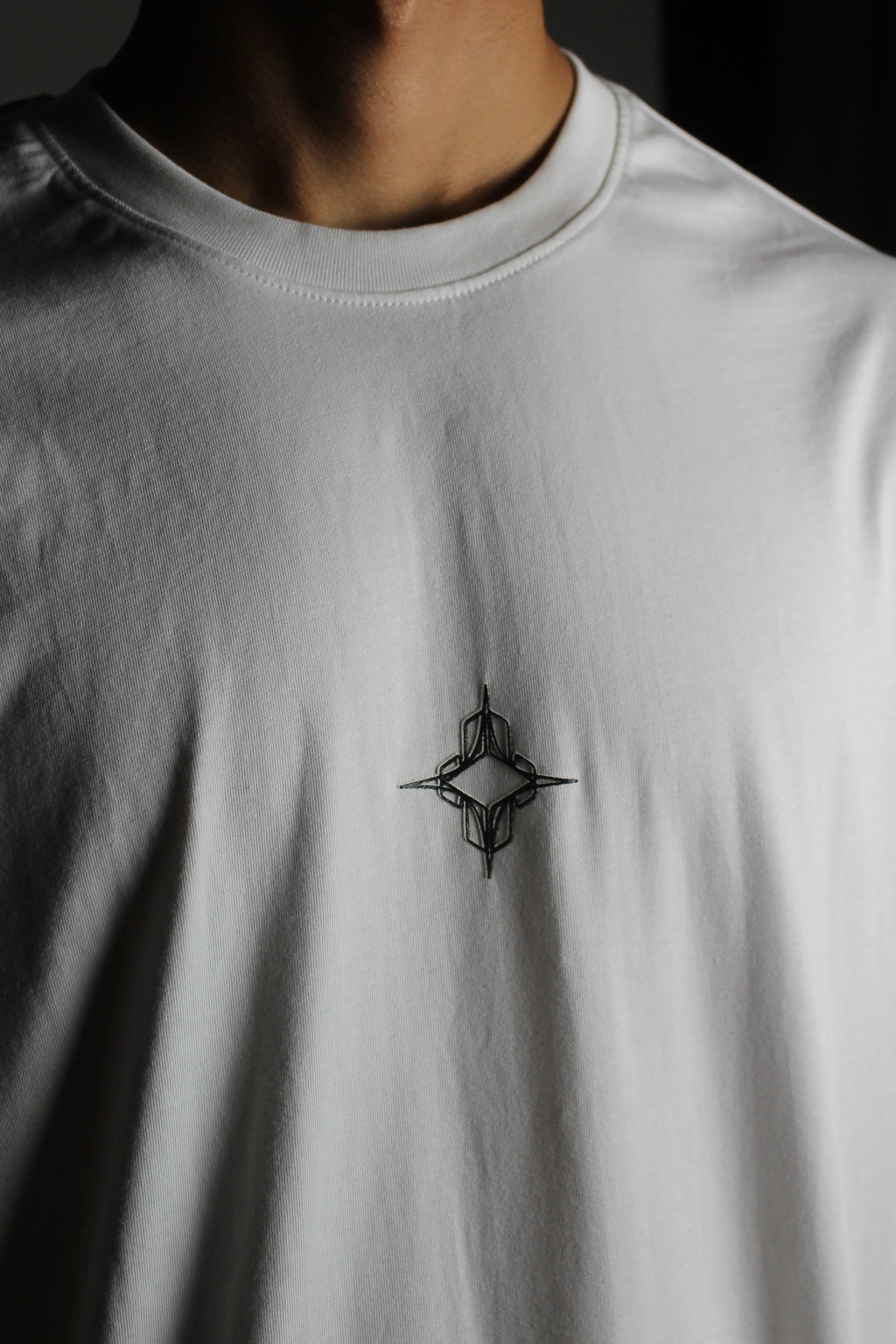 White basic tee