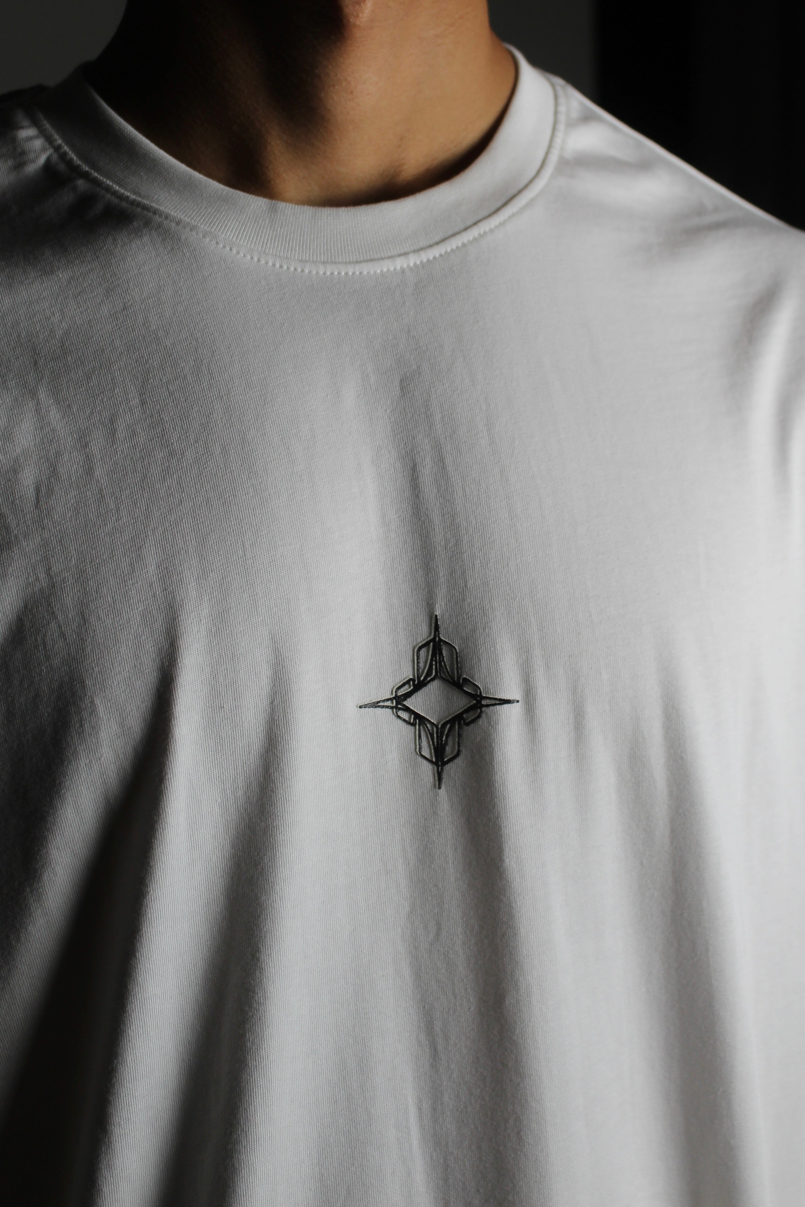 White basic tee