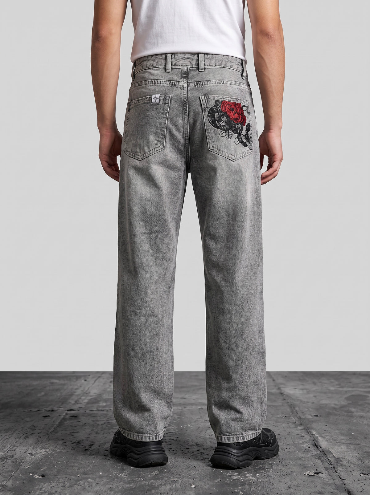 Serpent grey denim