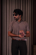 Mocha textured polo