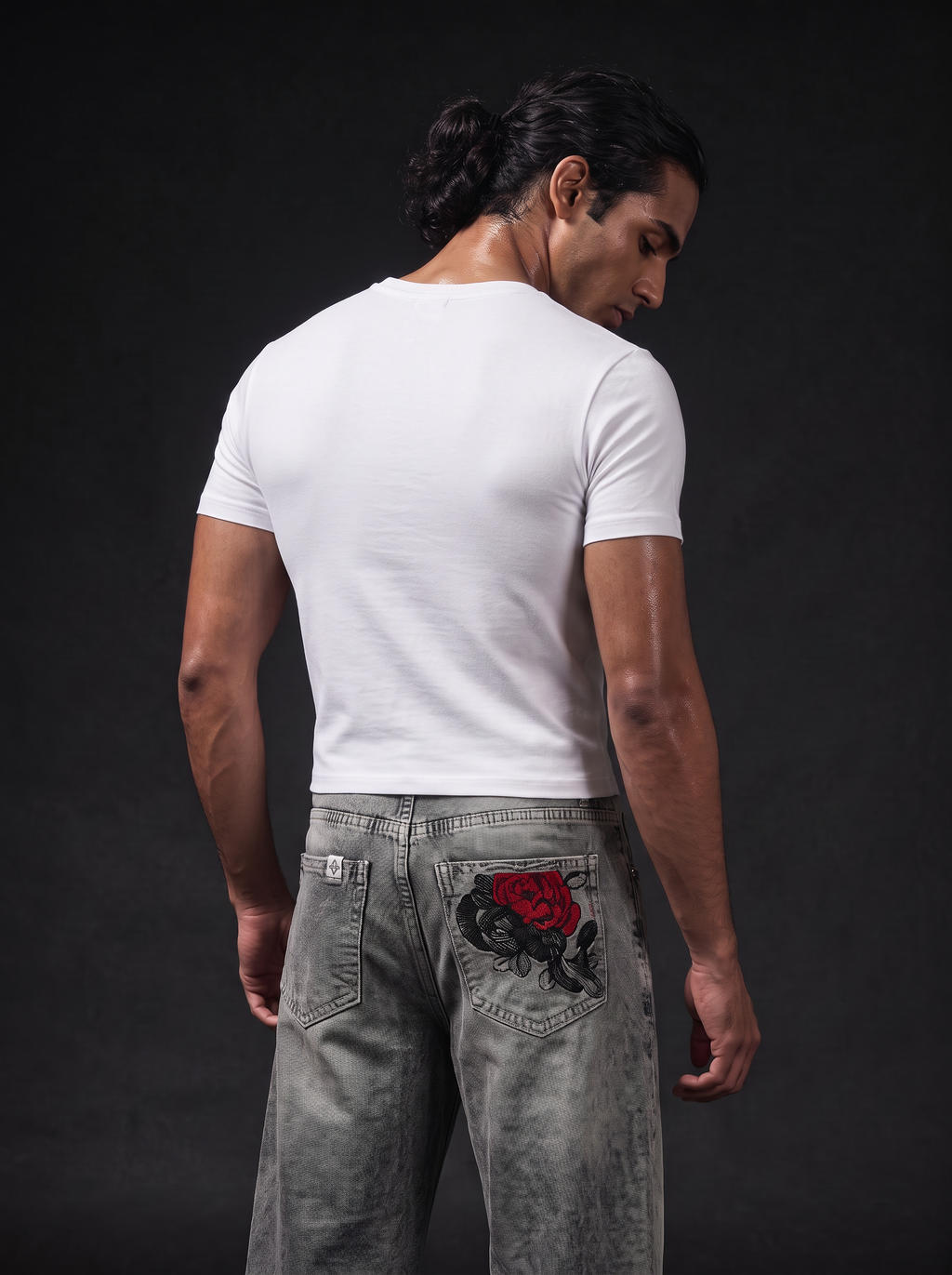 Serpent grey denim