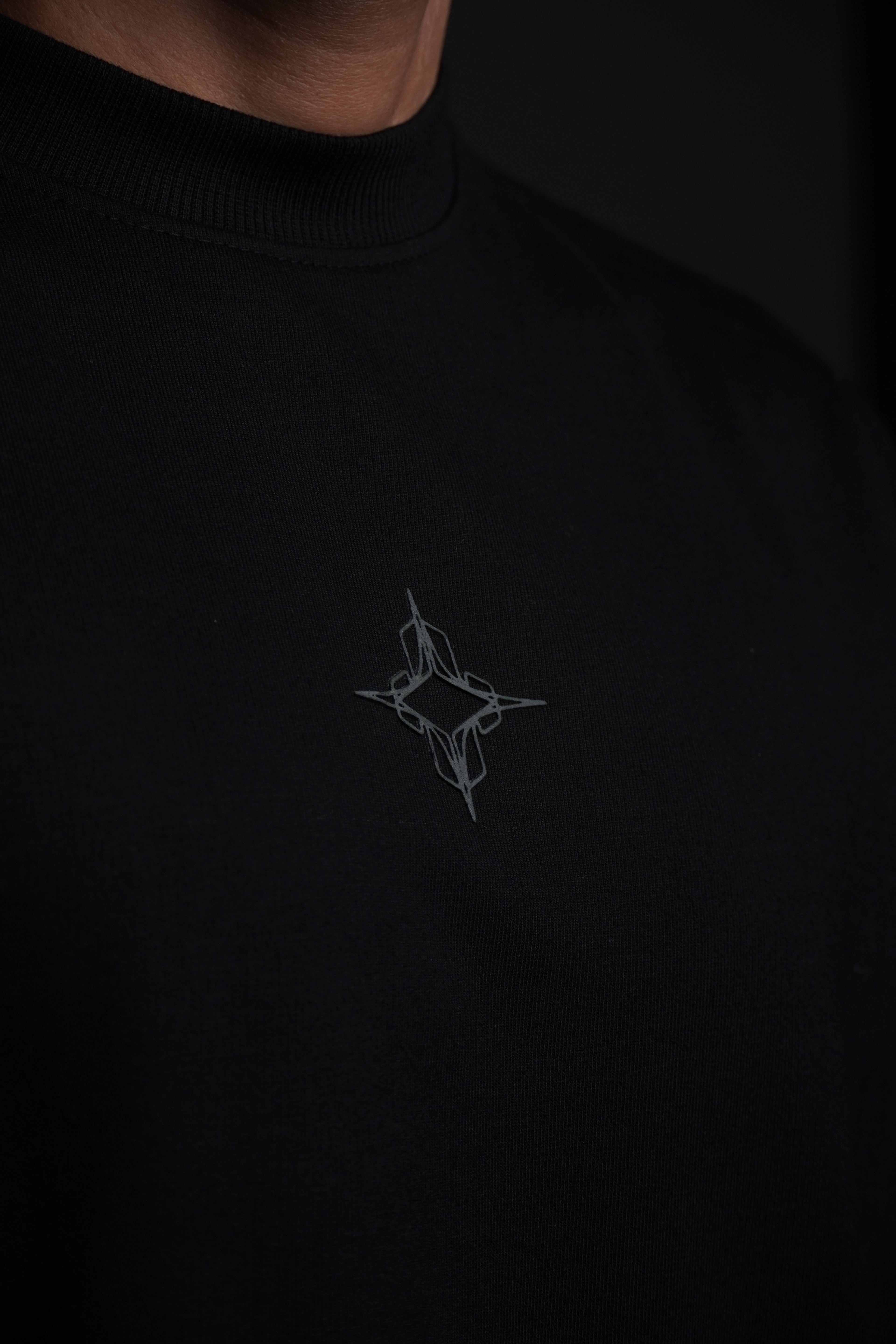 Jet black tee
