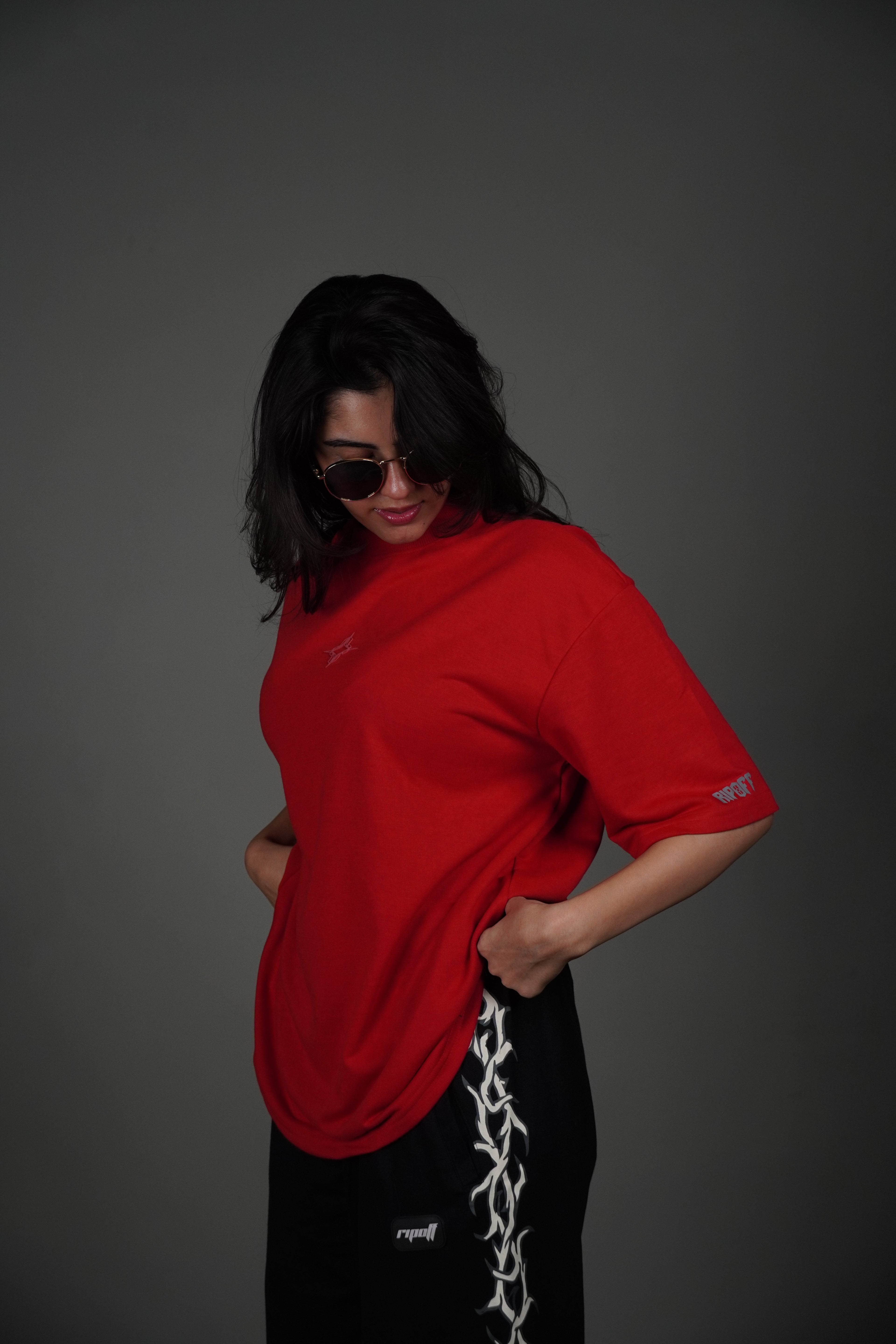Deep Red tee