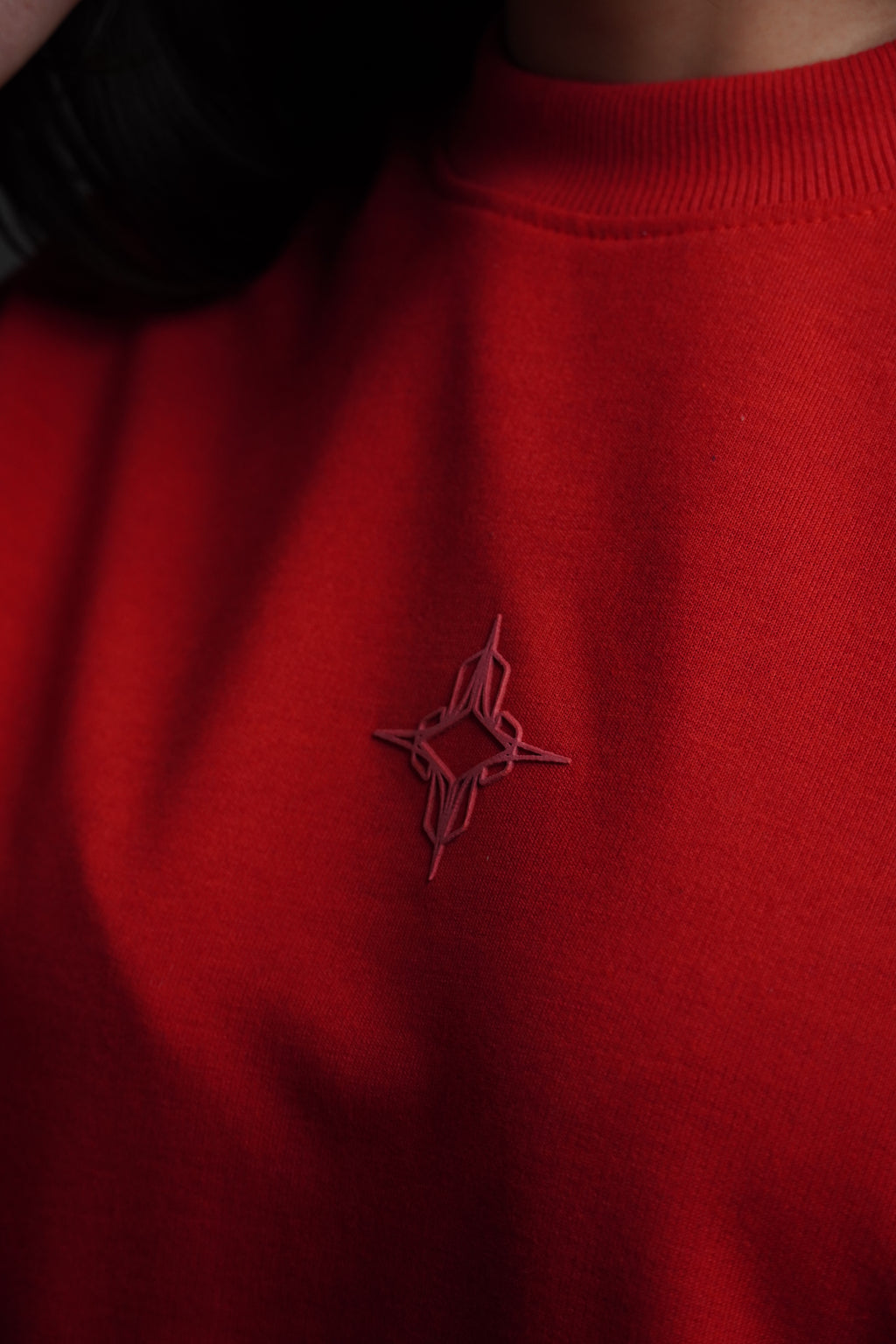 Deep Red tee