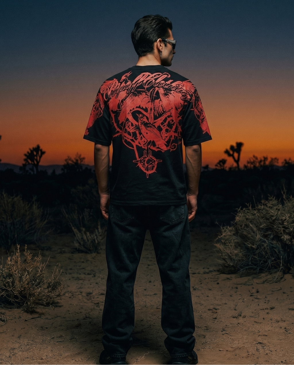 Raven tee (red)