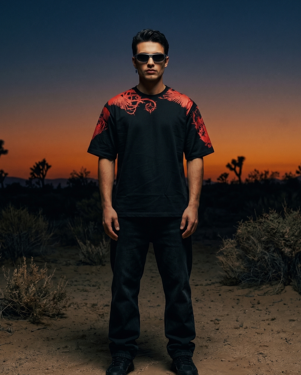 Raven tee (red)