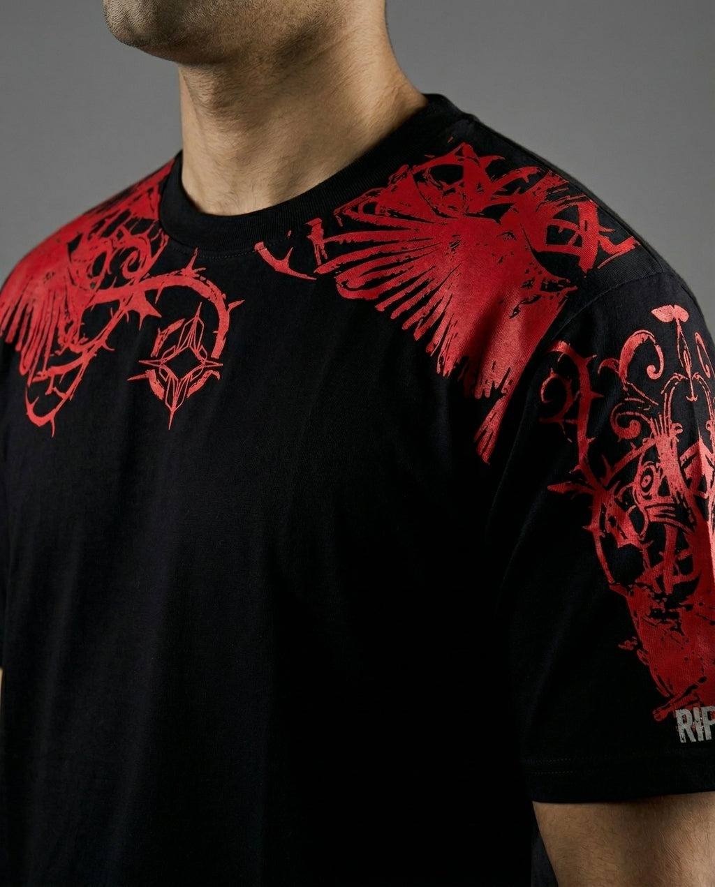 Raven tee (red)