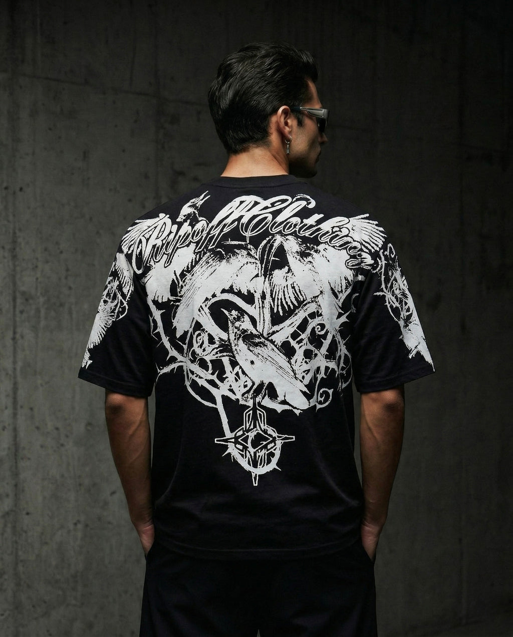 Raven tee (white)