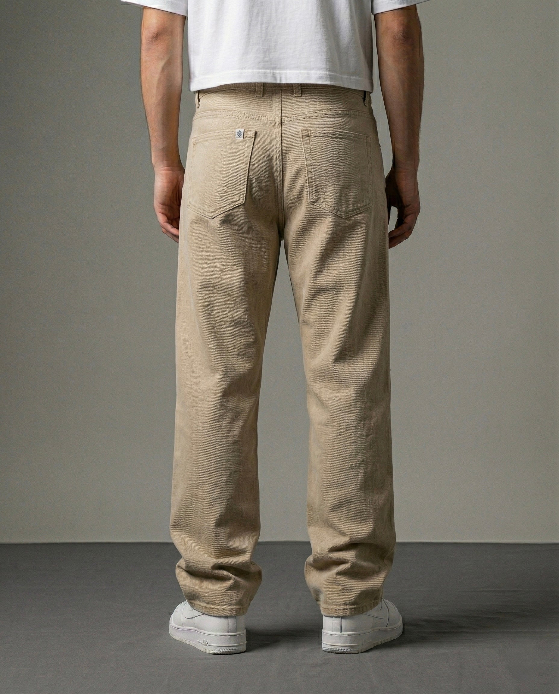 Cult beige denim which is a beige coloured baggy streetwear denim by Ripoff