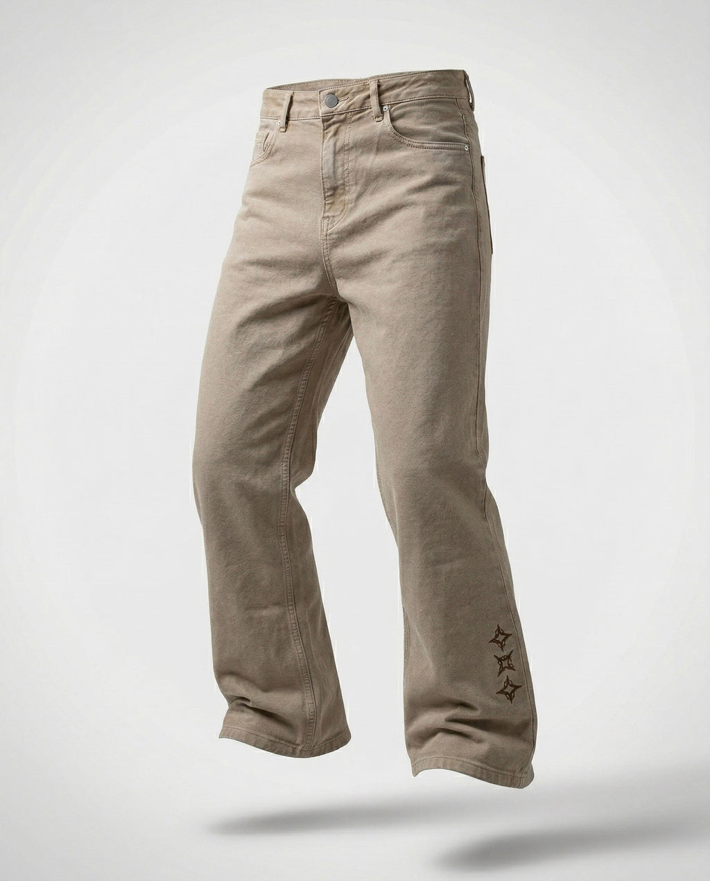 Cult beige denim which is a beige coloured baggy streetwear denim by Ripoff