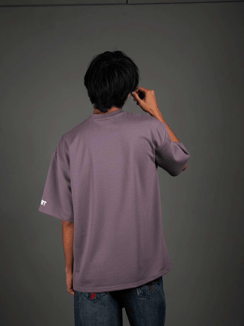 Dark Lilac tee( Oversized Tshirts ) by Ripoff