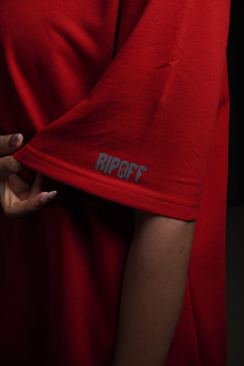 Deep Red tee( Oversized Tshirts ) by Ripoff