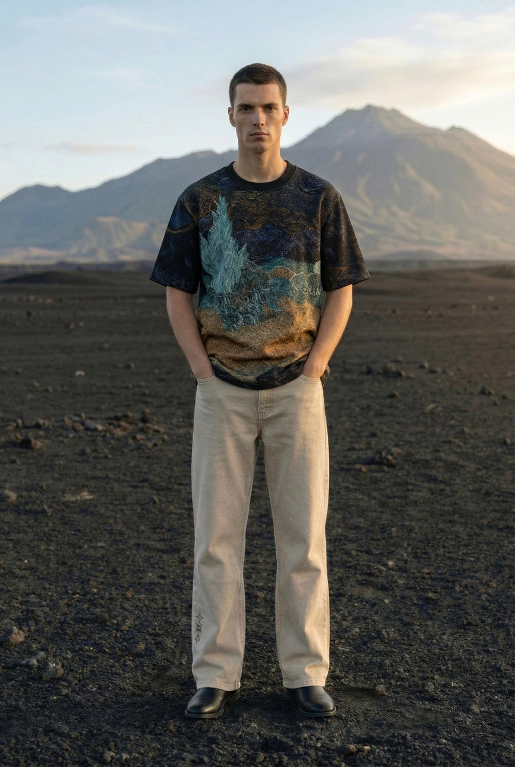 Midnight horizon tee( Oversized Tshirts ) by Ripoff