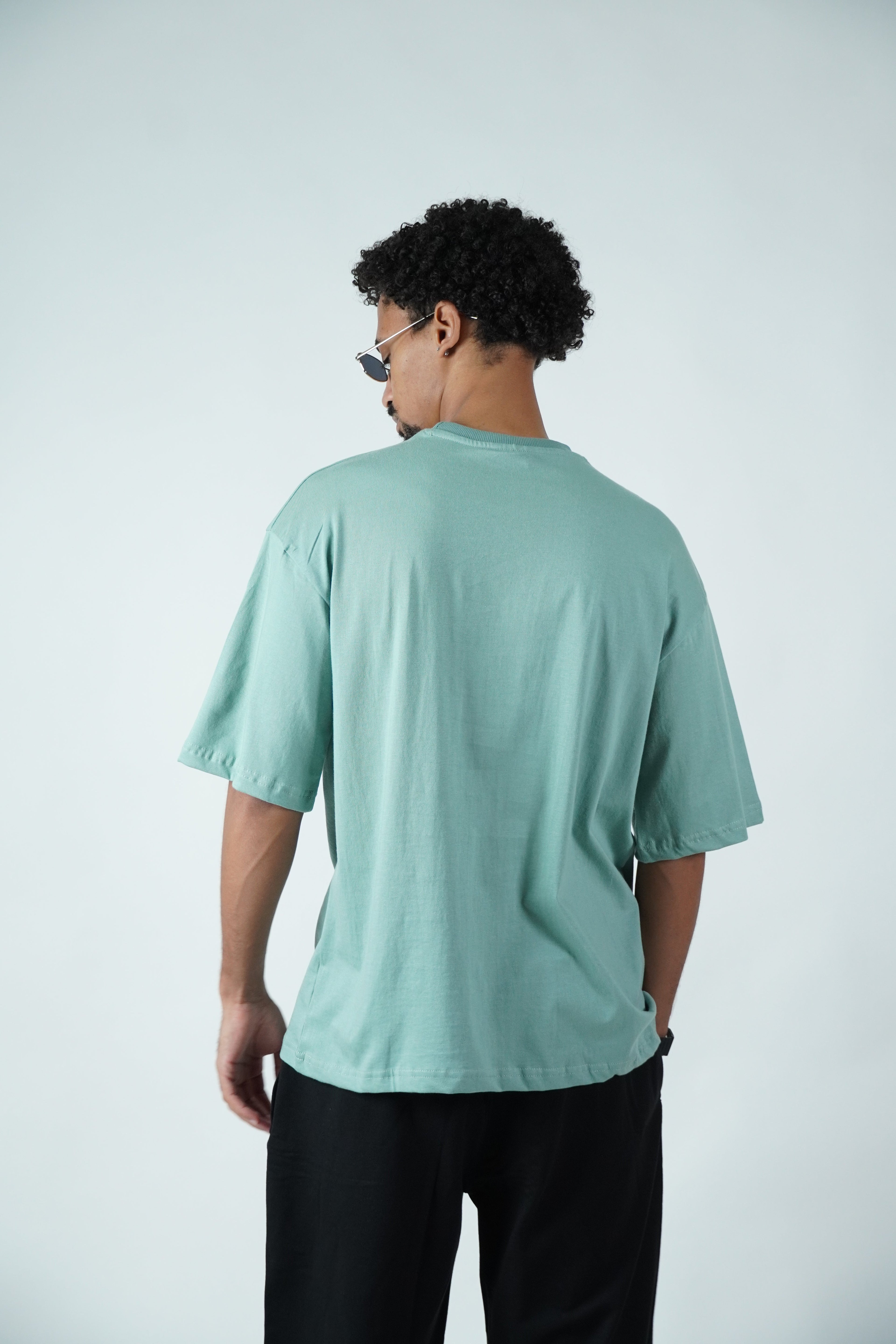 Mint green tee (Oversized)( Oversized Tshirts ) by Ripoff