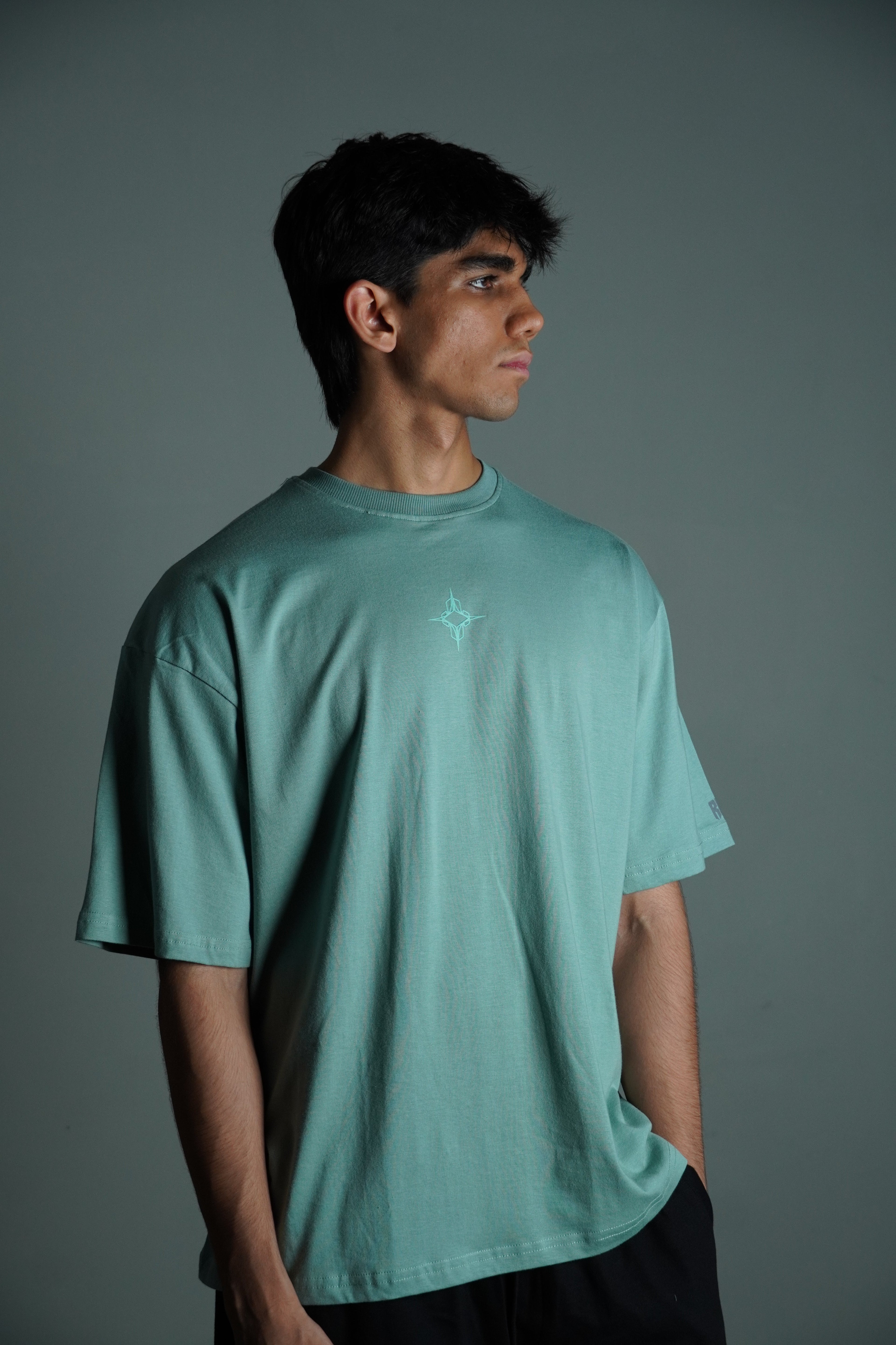 Mint green tee (Oversized)( Oversized Tshirts ) by Ripoff