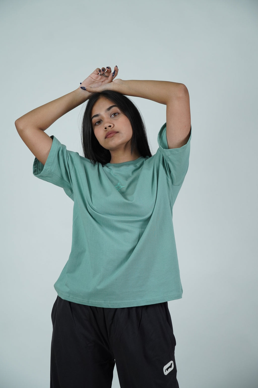 Mint green tee (Oversized)( Oversized Tshirts ) by Ripoff
