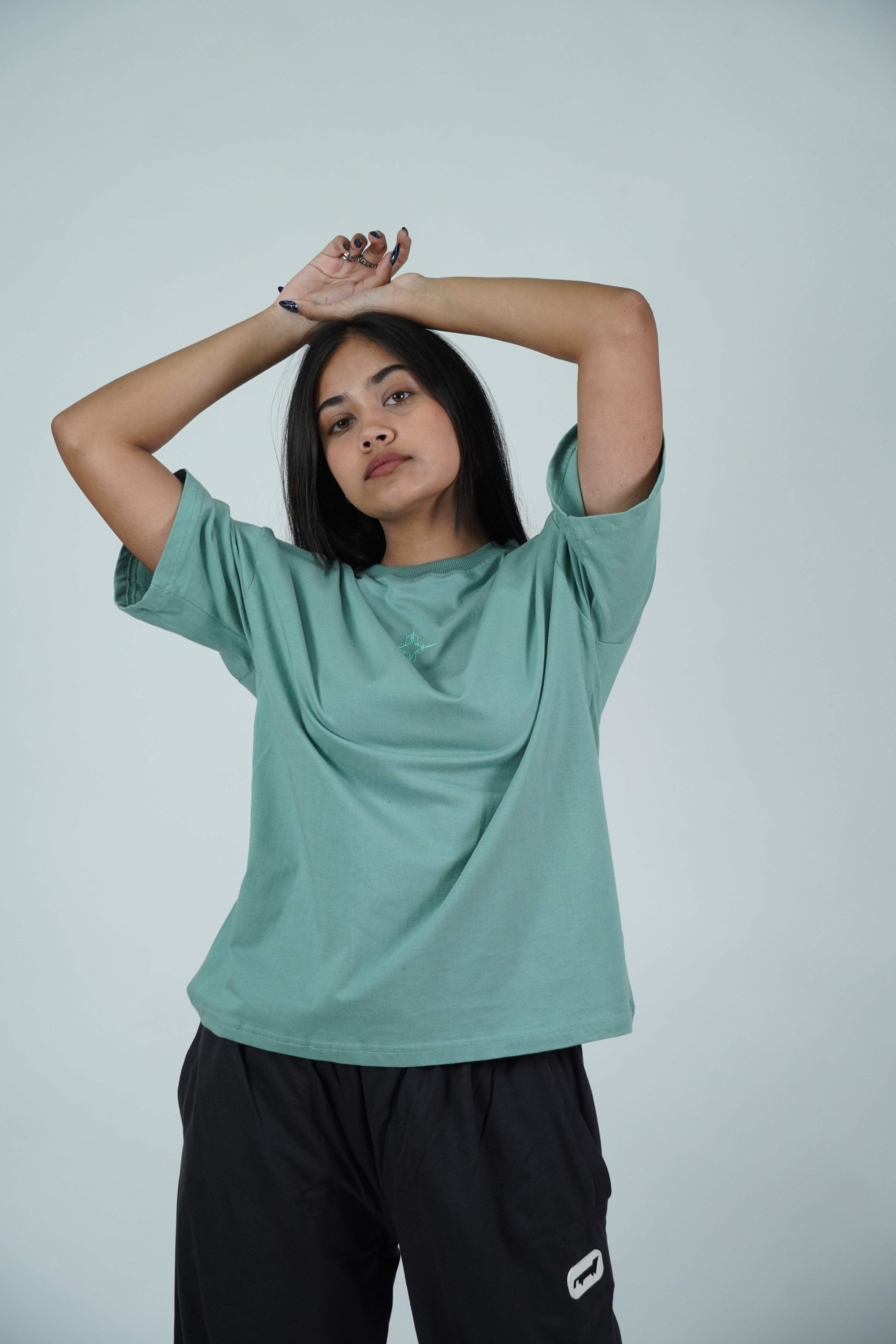 Mint green tee (Oversized)( Oversized Tshirts ) by Ripoff