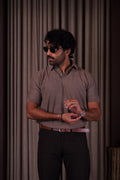 Mocha textured polo( Polo tshirt ) by Ripoff