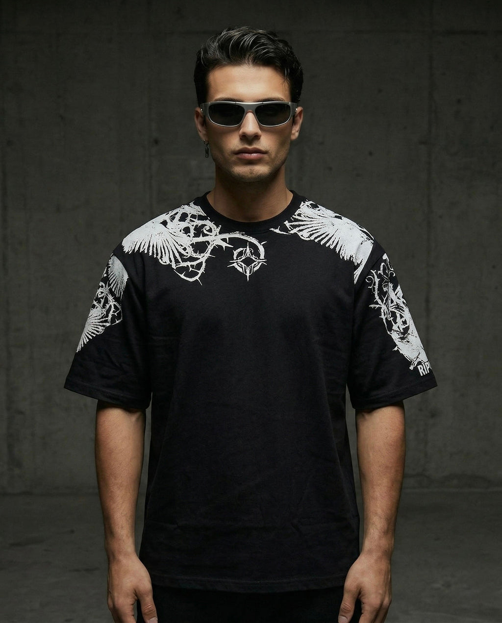 Raven tee (white)( Oversized Tshirts ) by Ripoff