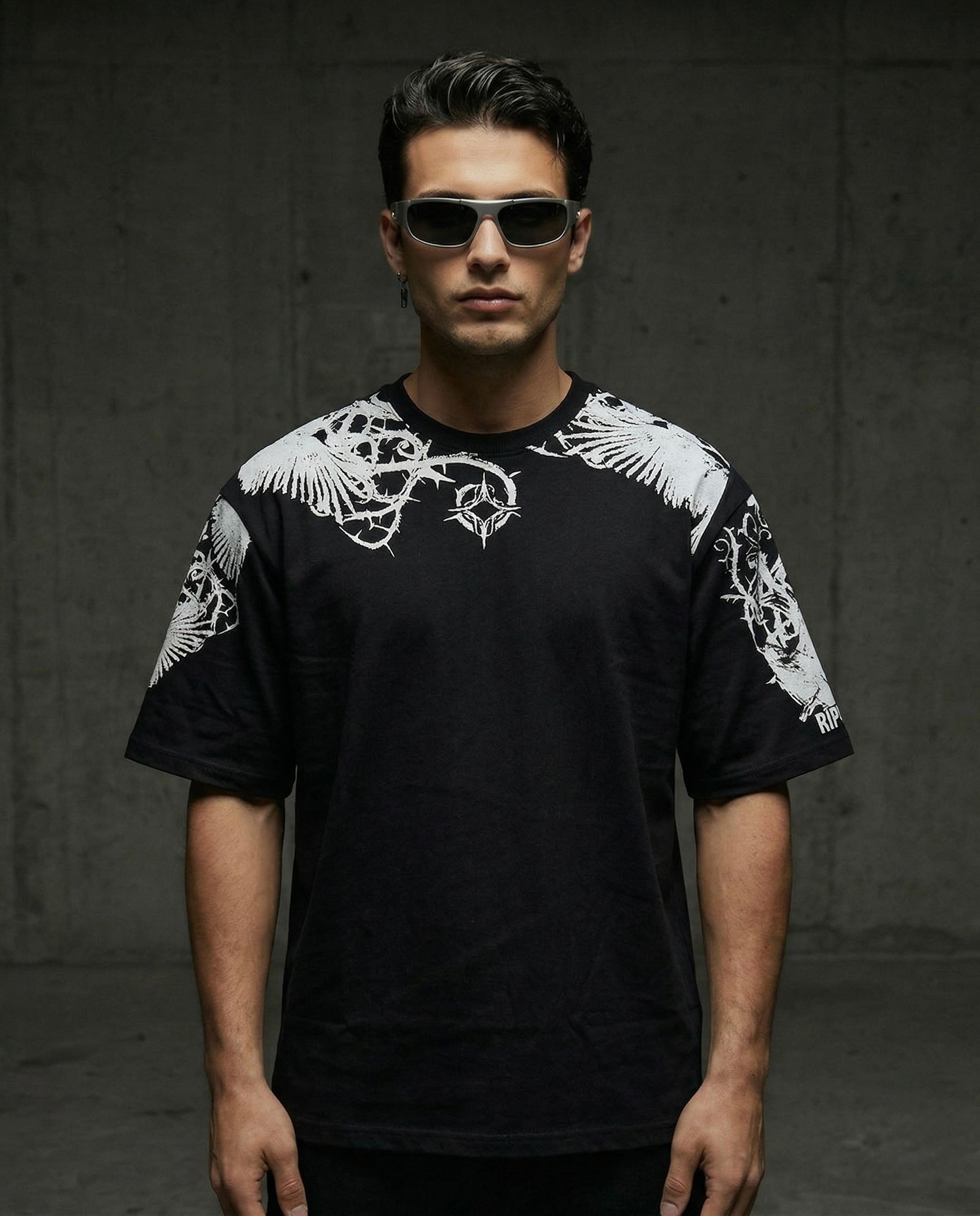 Raven tee (white)( Oversized Tshirts ) by Ripoff