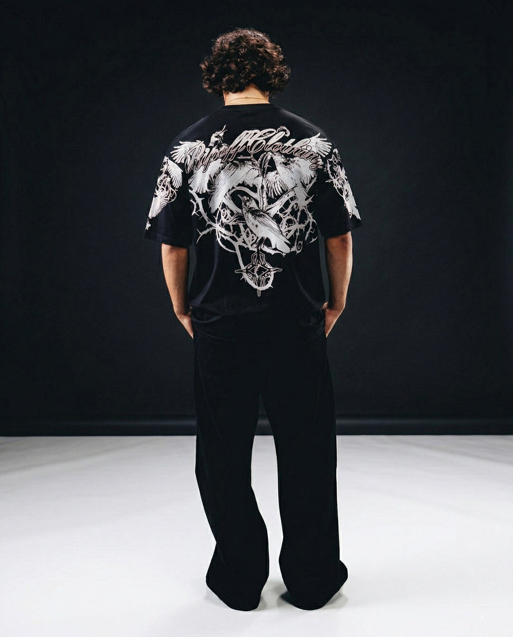 Raven tee (white)( Oversized Tshirts ) by Ripoff