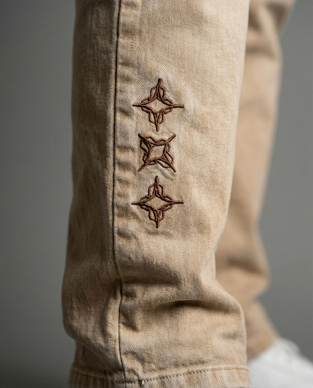 Sanctum beige denim which is a beige coloured baggy streetwear denim by Ripoff