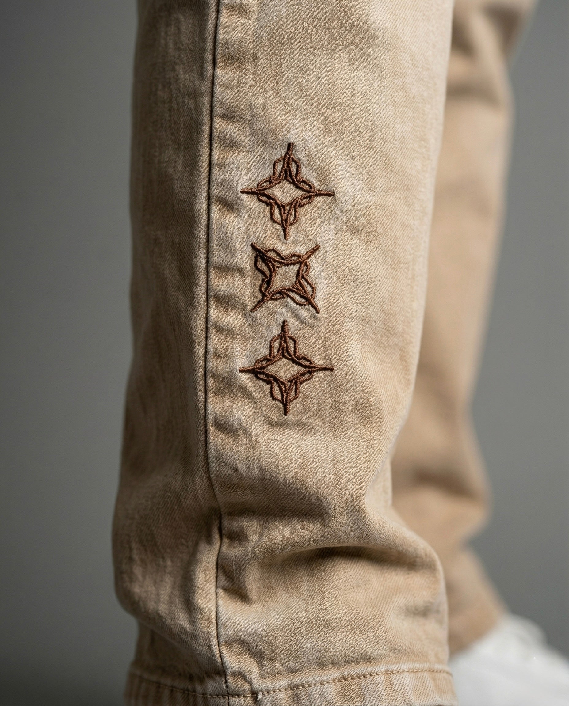 Sanctum beige denim which is a beige coloured baggy streetwear denim by Ripoff